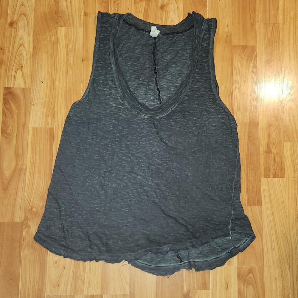 We The Free Charcoal Tank Top